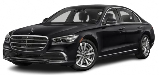 An image of a Mercedes saloon taxi